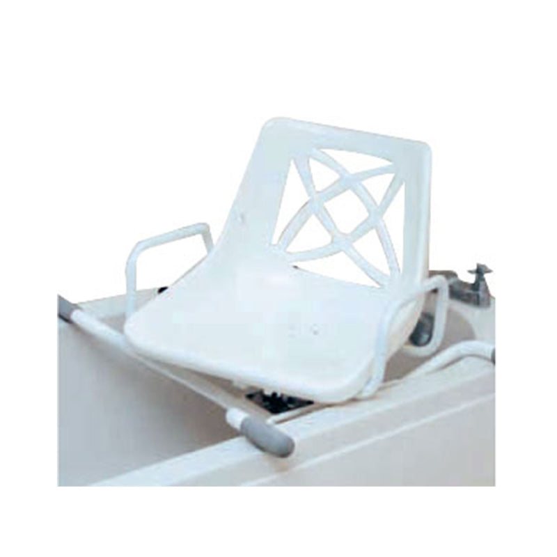 Roma Rotating Bath Seat 4210 range with shell seat on a plastic coated steel frame