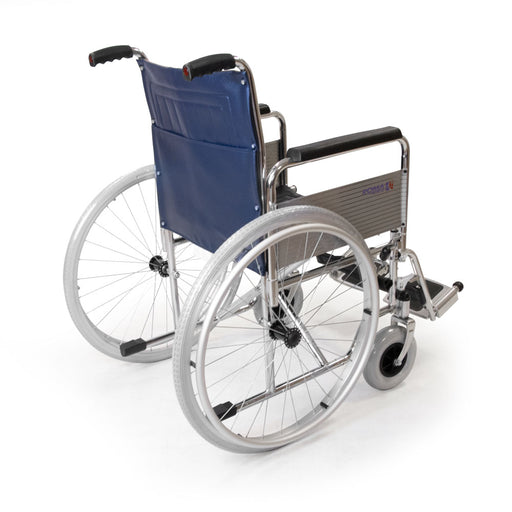 Rear view of the Roma 1410 self-propelled wheelchair