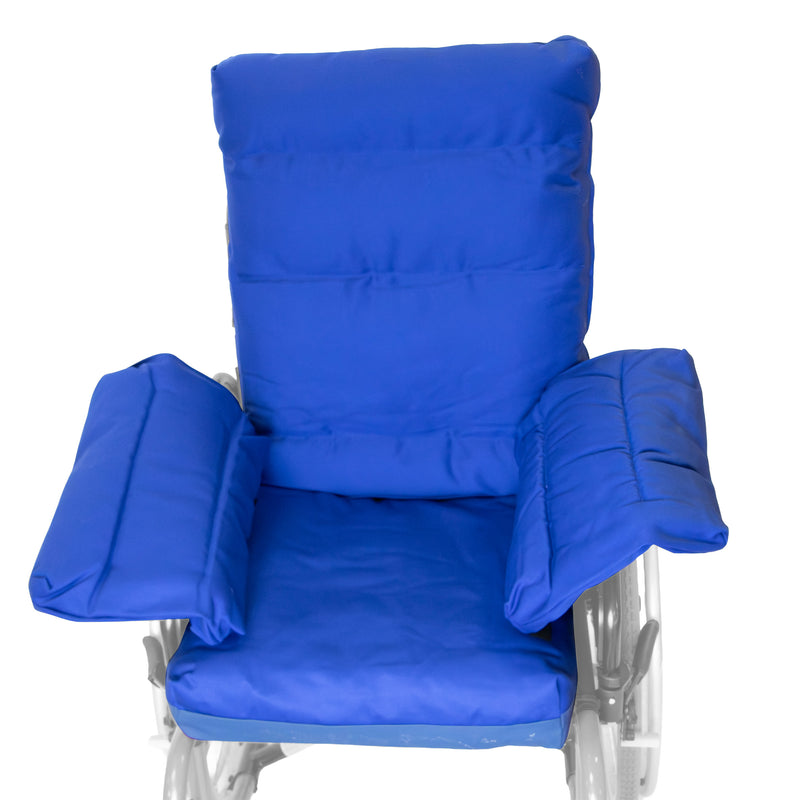 Roma wheelchair seat and back pad set 5008, view from above