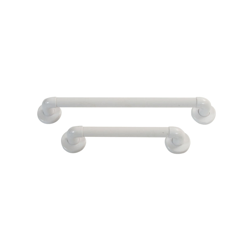 Roma white plastic fluted deluxe grab bar, 4257 range
