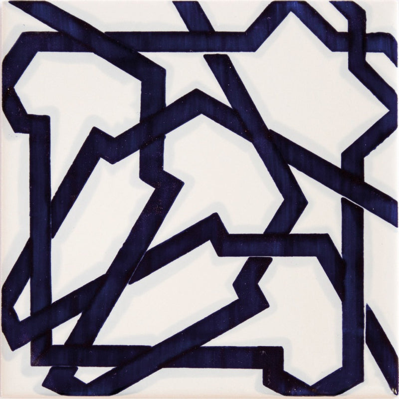 Sanford agadir hand painted tile 140x140mm - view 3