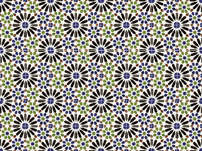 Sanford casablanca hand painted tile 140x140mm - view 2