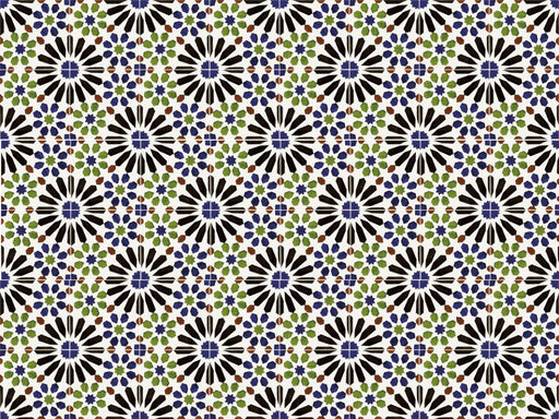 Sanford casablanca hand painted tile 140x140mm - view 2