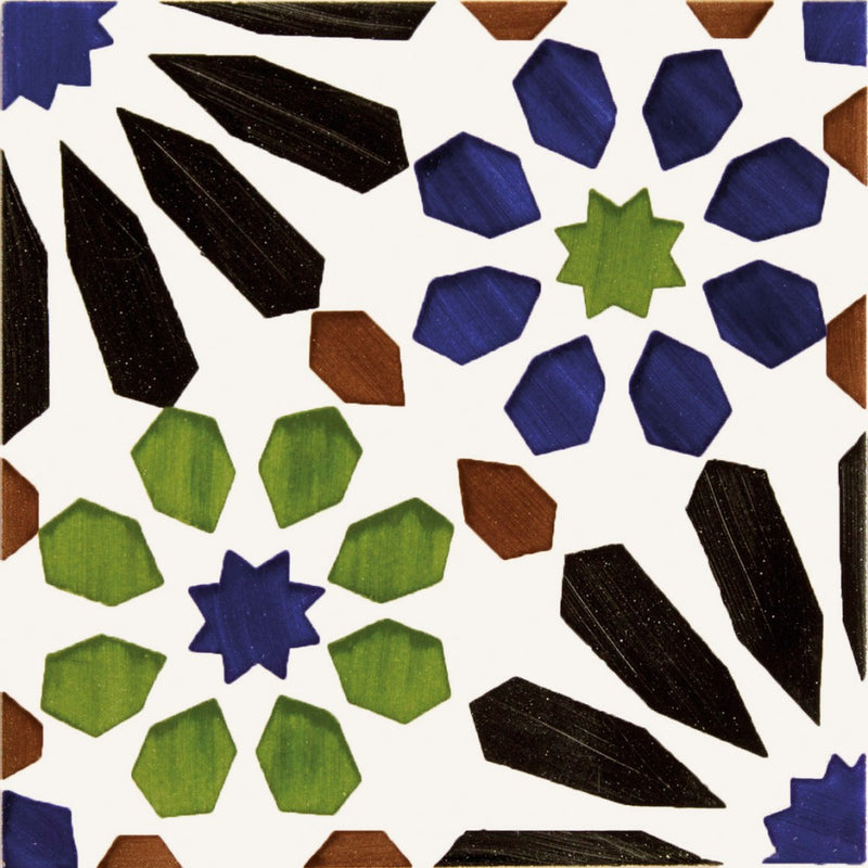 Sanford casablanca hand painted tile 140x140mm - view 4