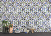 Sanford Casablanca Hand Painted Gloss Ceramic Wall Tile 140x140mm