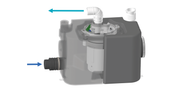 Saniflo Saniswift Multi inlet and outlet connections diagram