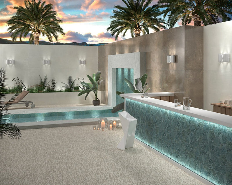 Sebring mint metallic tile 150x170mm - view 3