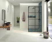 Sebring White Metallic Satin Porcelain Wall & Floor Tile 600x1200mm