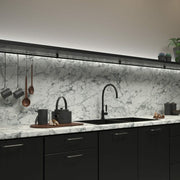 Senses Carrara Marble laminate kitchen worktop décor