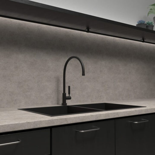 Senses District Stone laminate kitchen worktop décor