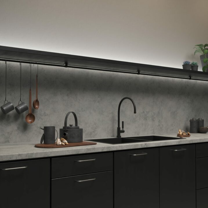 Senses Stormy Sky laminate kitchen worktop décor
