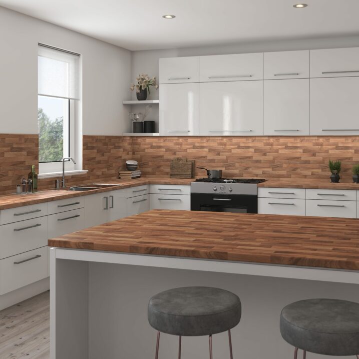 Senses Walnut Butcher Block laminate kitchen worktop décor