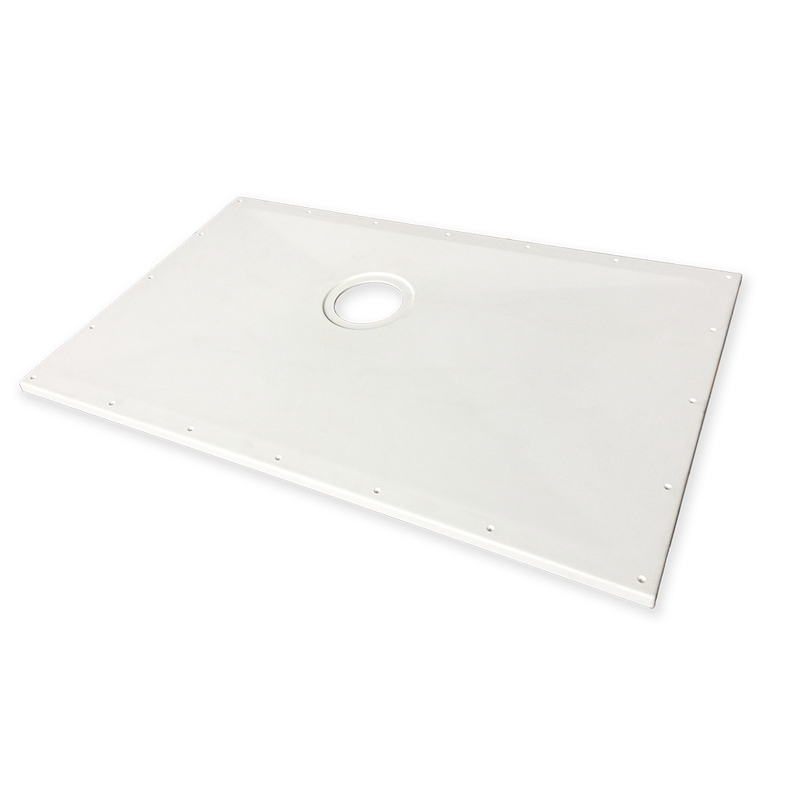 AKW Contour ShowerDec wet room floor former top surface with gradient planes and offset waste