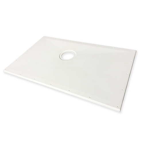 AKW Contour ShowerDec wet room floor former top surface with gradient planes and offset waste