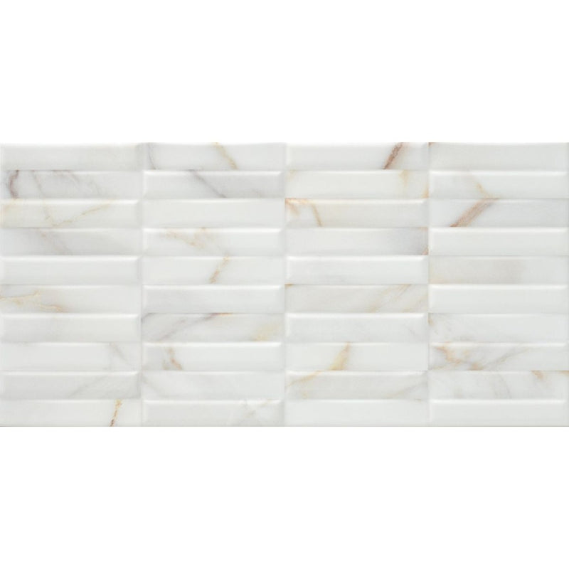 Siesta gold marble effect tile 300x600mm - view 2