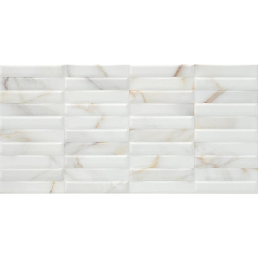 Siesta gold marble effect tile 300x600mm - view 2