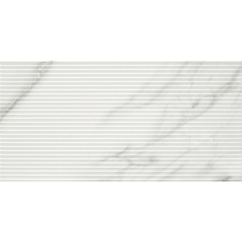 Siesta white marble effect tile 300x600mm - view 4