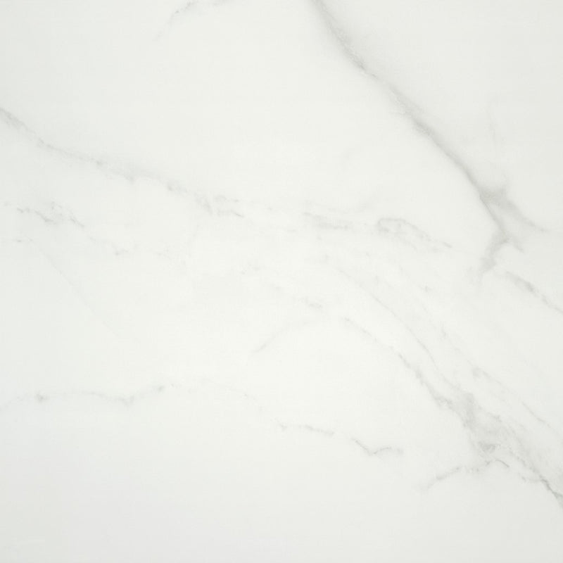 Siesta White Marble Effect Satin Porcelain Wall & Floor Tile 600x600mm