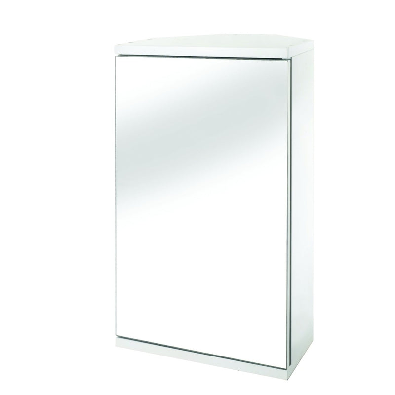 Simplicity Corner Single Door Mirrored Cabinet 500x300mm