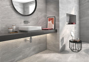 Stuart Grey Marble Effect Matt Ceramic Wall Tile 250x500mm