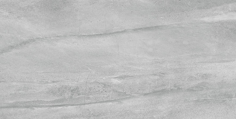 Stuart Grey Marble Effect Matt Porcelain Wall & Floor Tile 600x1200mm