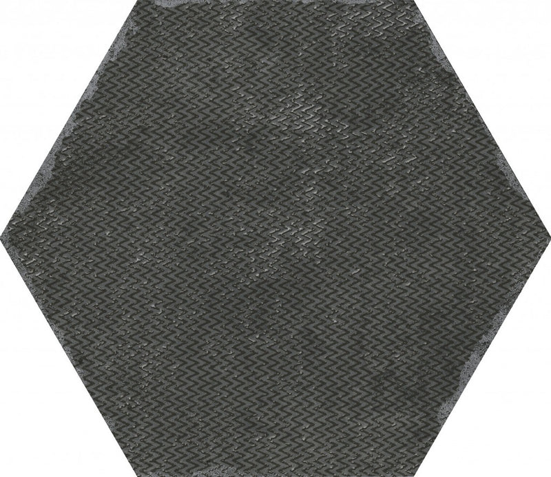 Sunrise black decorated tile 230x270mm - view 2