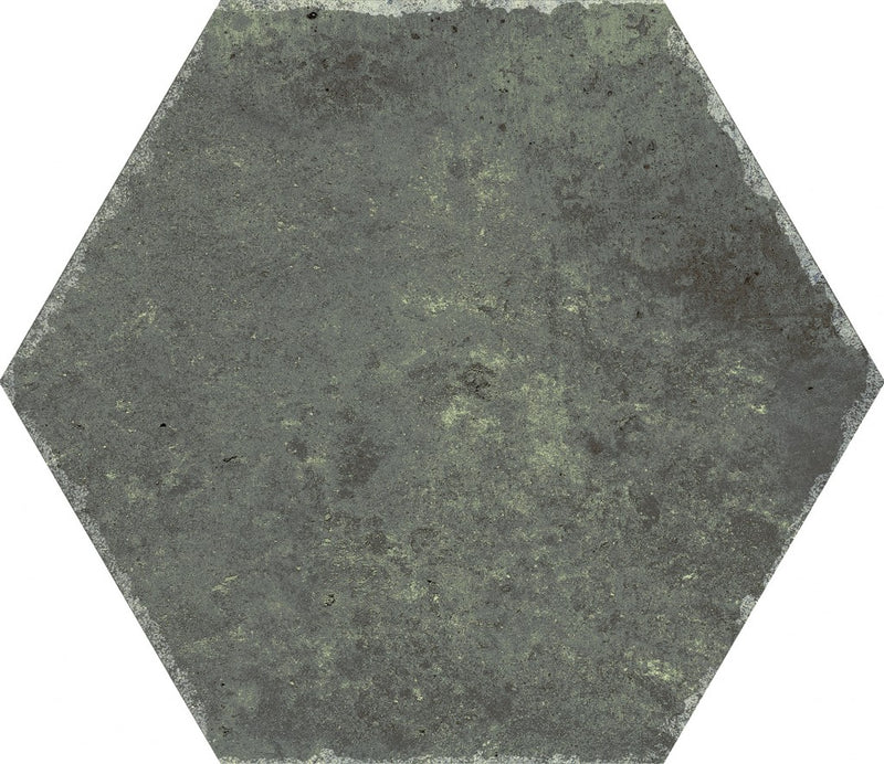 Sunrise Emerald Plain Matt Porcelain Hexagon Wall & Floor Tile 230x270mm