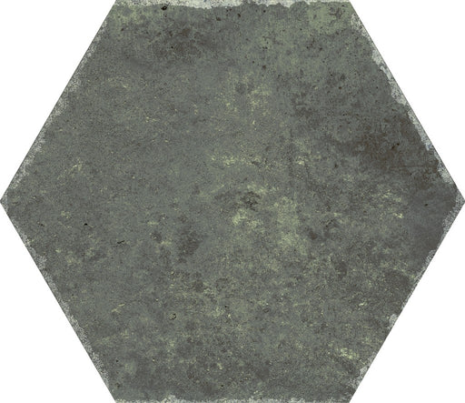 Sunrise Emerald Plain Matt Porcelain Hexagon Wall & Floor Tile 230x270mm