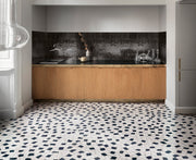 Tampa black gloss porcelain wall and floor brick tile 240x60mm - view 4