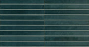 Tampa blue 3D rake gloss porcelain wall and floor brick tile 240x60mm - view 4
