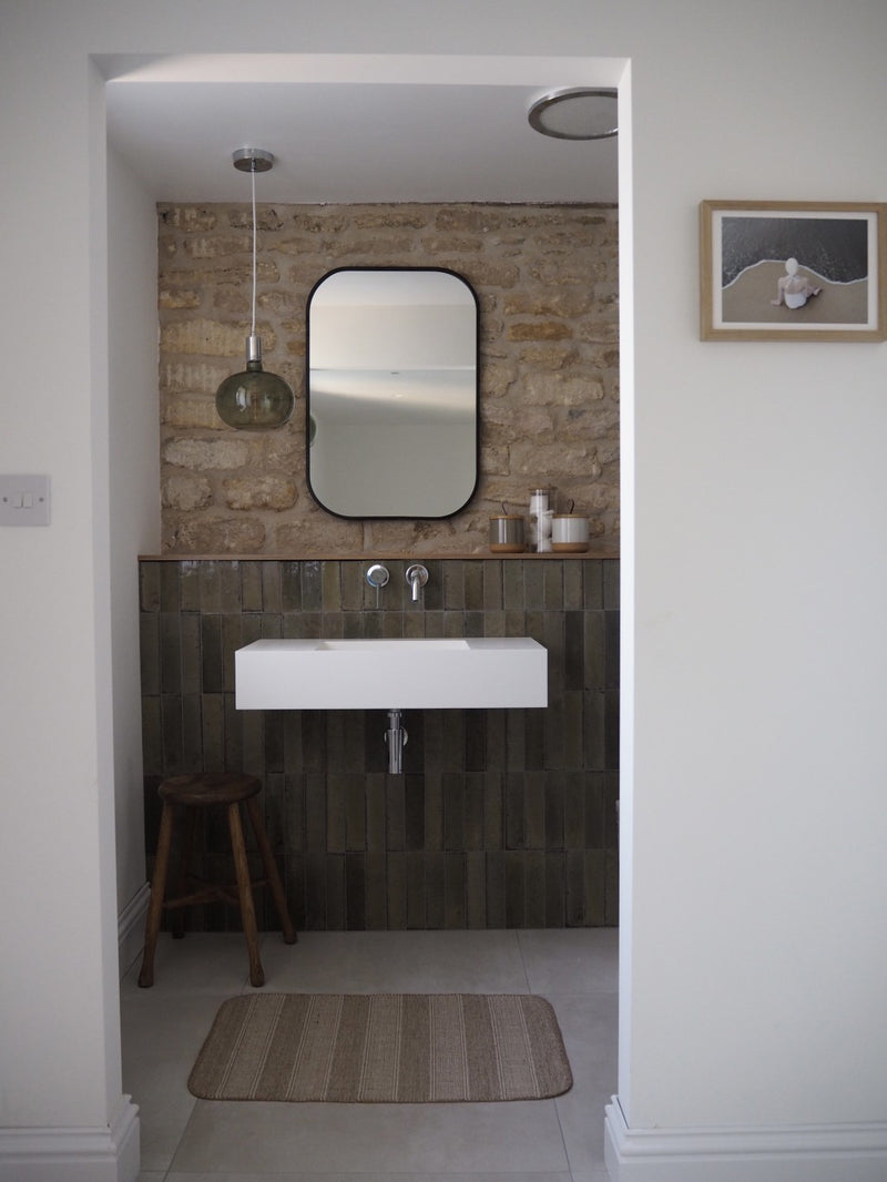 Tampa greige gloss porcelain wall and floor brick tile 240x60mm - view 2