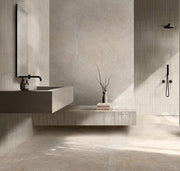 Tampa ivory gloss porcelain wall and floor brick tile 240x60mm - view 4