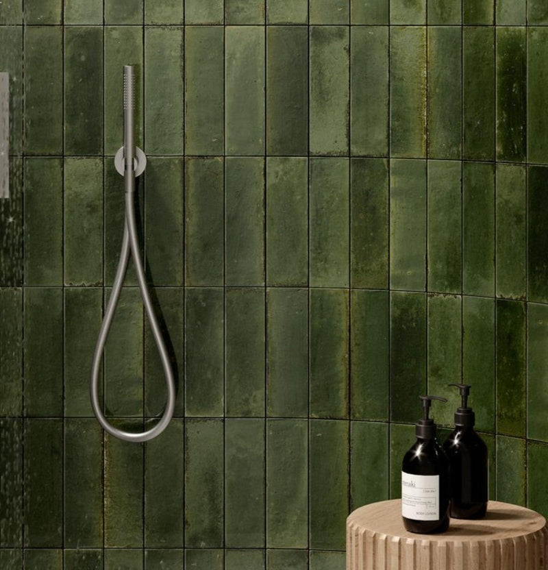 Tampa Olive Gloss Porcelain Wall & Floor Tile 240x60mm