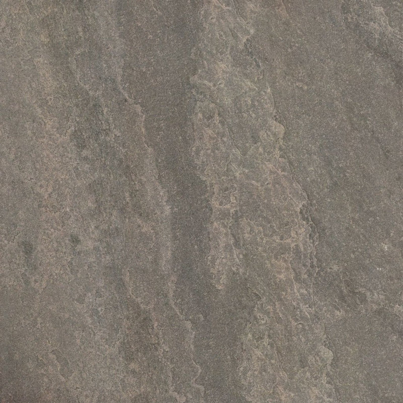 Tavares Dark Slate Effect Matt Porcelain Wall & Floor Tile 600x600mm
