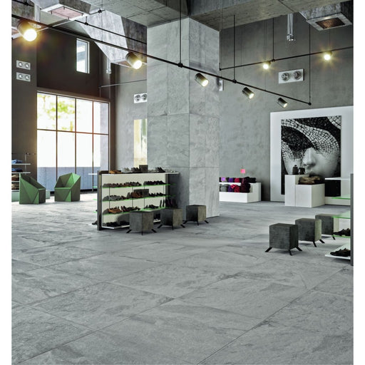 Tavares fog slate effect tile 600x1200mm - view 2