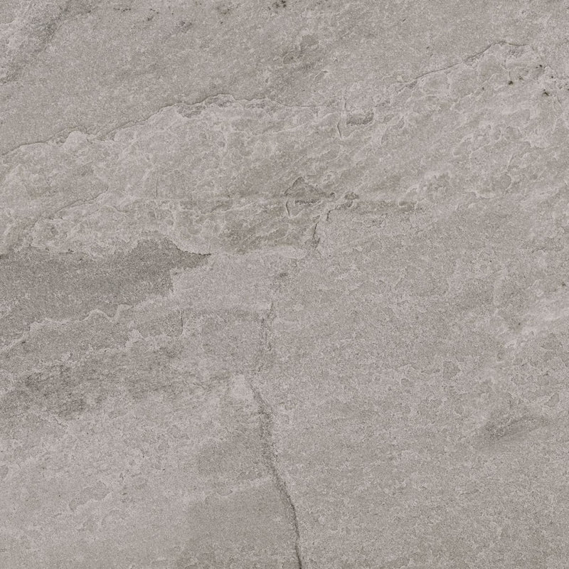 Tavares Fog Slate Effect Matt Porcelain Wall & Floor Tile 600x600mm