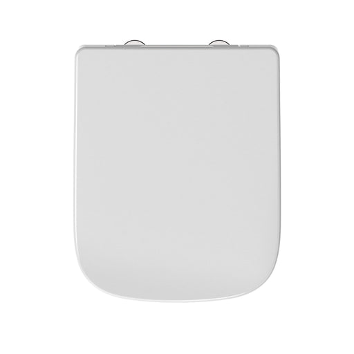 Tavistock Area Square Soft Close Toilet Seat with Quick Release Hinges - White