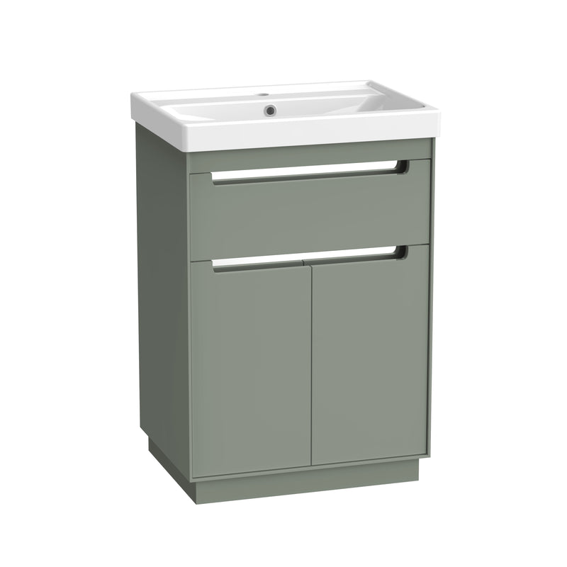 Tavistock Acumen 600mm Freestanding Unit - Matt Laurel Green
