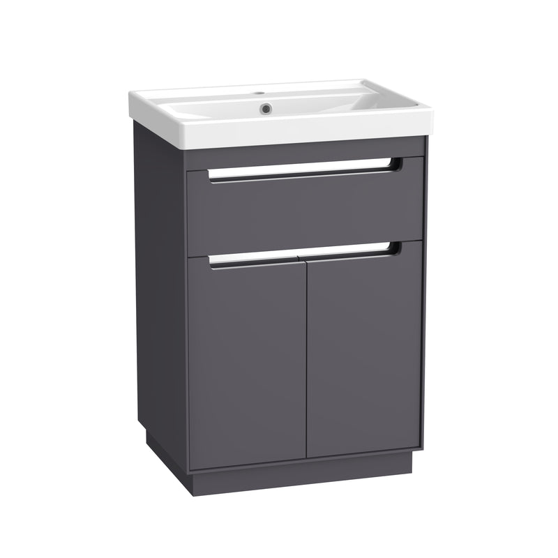 Tavistock Acumen 600mm Freestanding Unit - Matt Storm Grey