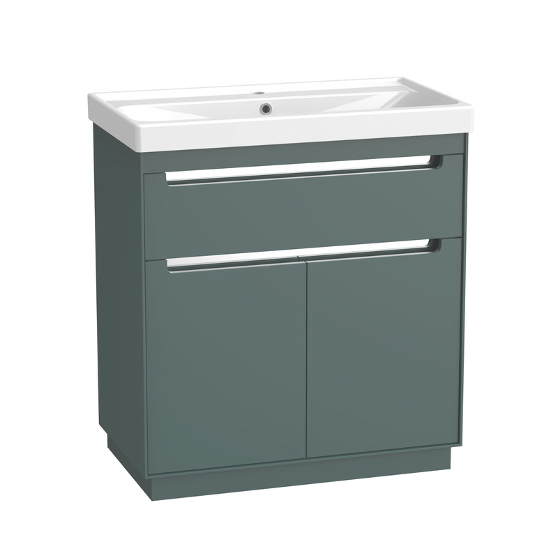 Tavistock Acumen 800mm Freestanding Unit - Matt Viridian Green