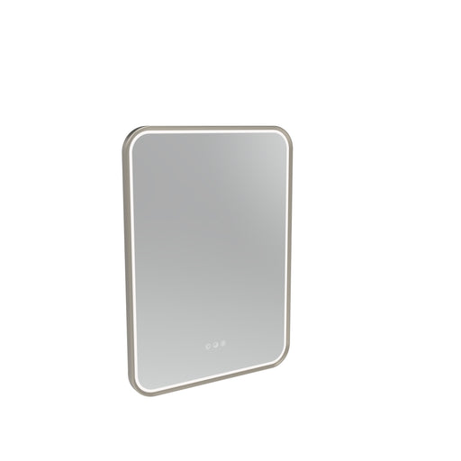Tavistock Alderbury 500mm Illuminated Rectangular Mirror - Brushed Nickel