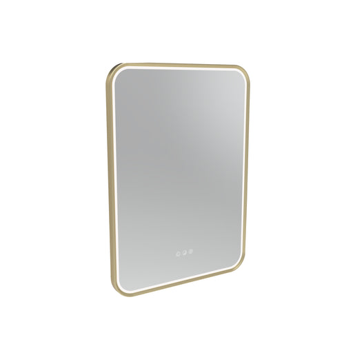 Tavistock Alderbury 500mm Illuminated Rectangular Mirror - Brushed Brass