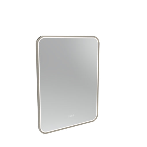 Tavistock Alderbury 600mm Illuminated Rectangular Mirror - Brushed Nickel