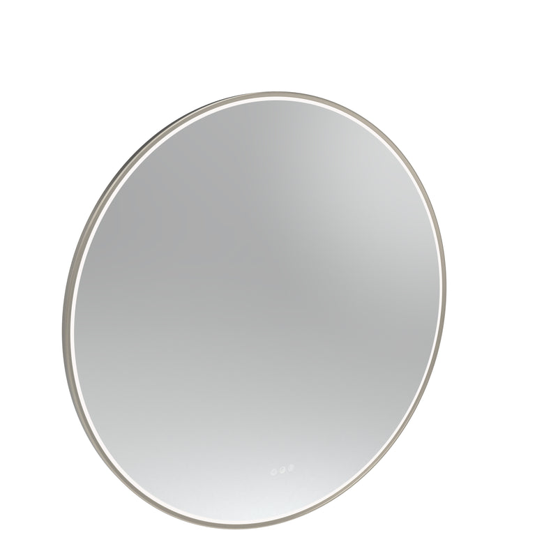 Tavistock Alderbury 1000mm Illuminated Circular Mirror - Brushed Nickel