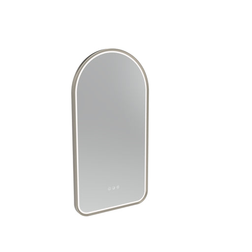 Tavistock Alderbury 400mm Illuminated Arch Mirror - Brushed Nickel