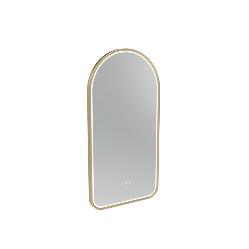 Tavistock Alderbury 400mm Illuminated Arch Mirror - Brushed Brass