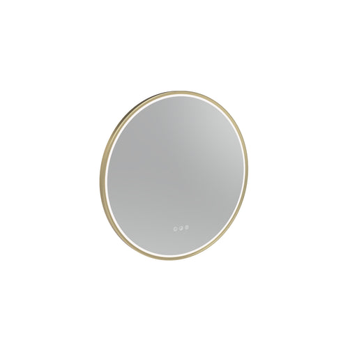 Tavistock Alderbury 600mm Illuminated Circular Mirror - Brushed Brass