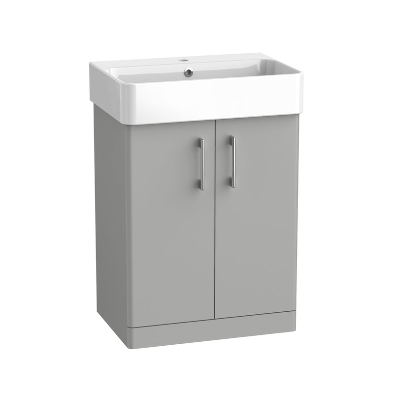 Tavistock Arlo 600mm Freestanding Unit - Matt Light Grey