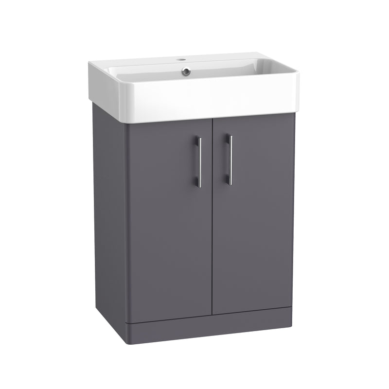 Tavistock Arlo 600mm Freestanding Unit - Matt Storm Grey