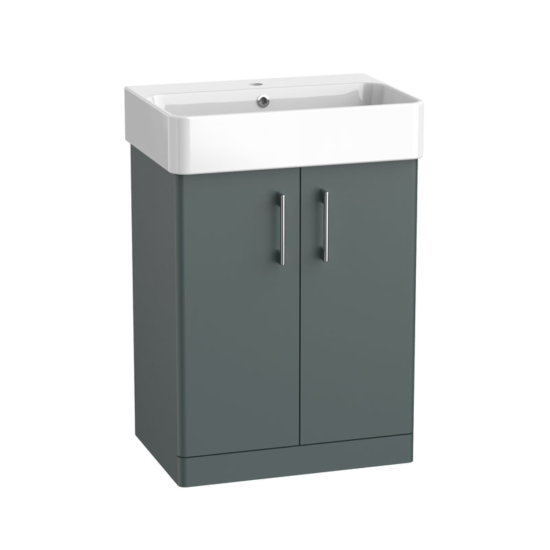 Tavistock Arlo 600mm Freestanding Unit - Matt Viridian Green